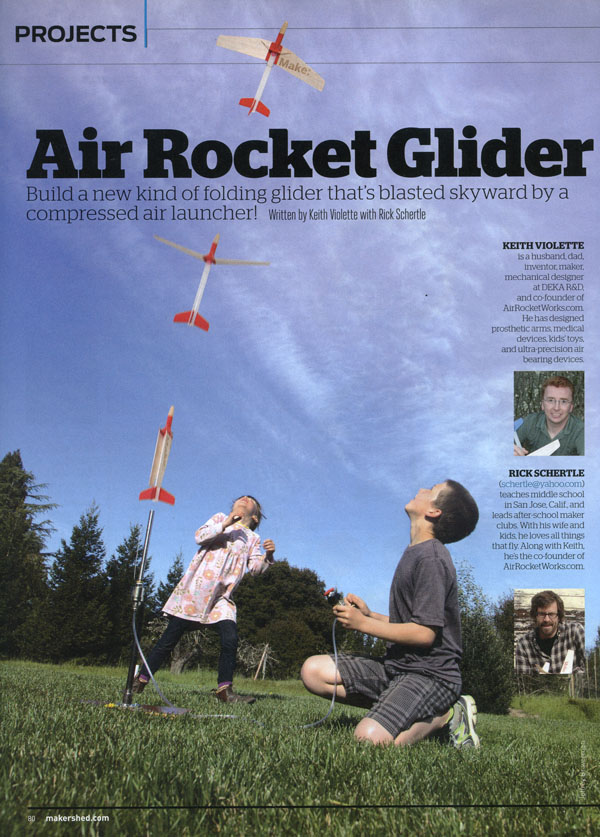 Air Rocket article in MAKE magazine